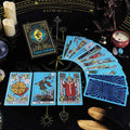 Azure Spiral Eye Foil Tarot: Spirit Eye Edition Waterproof 78-Card Deck