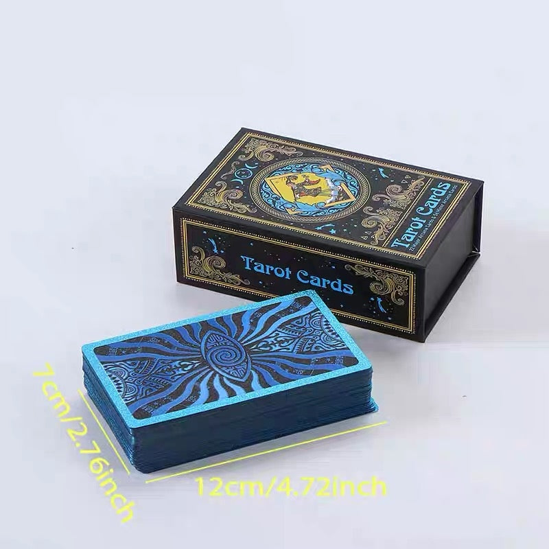 Azure Spiral Eye Foil Tarot: Spirit Eye Edition Waterproof 78-Card Deck