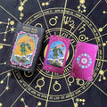 Celestial Purple Hexagram Gold Foil Tarot Deck | Luxury Rider-Waite-Smith Edition