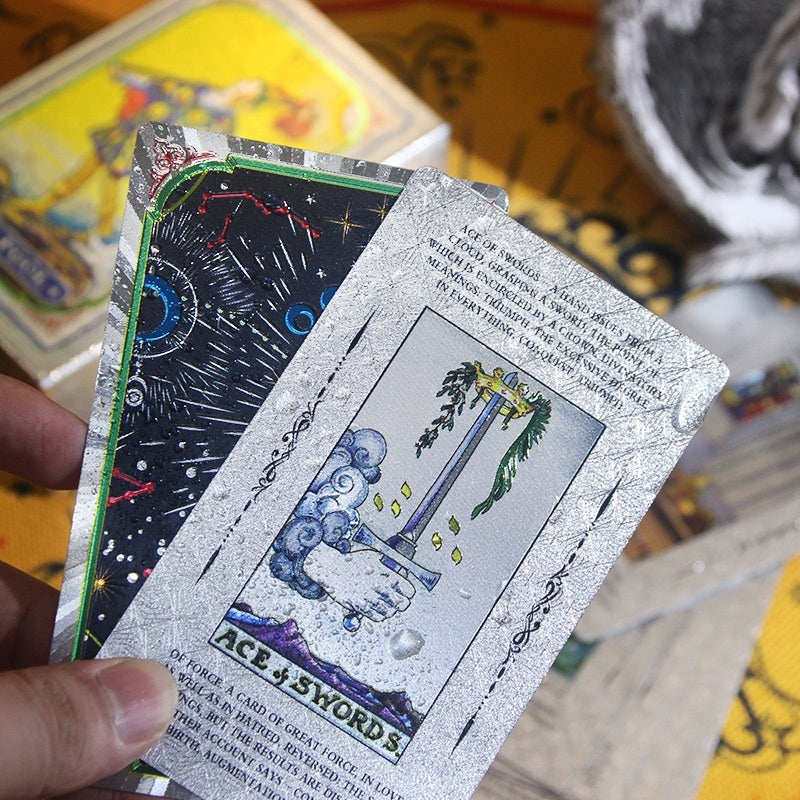 Cosmos Astro-Gold Foil Tarot Deck — Premium Rider-Waite-Smith Collection