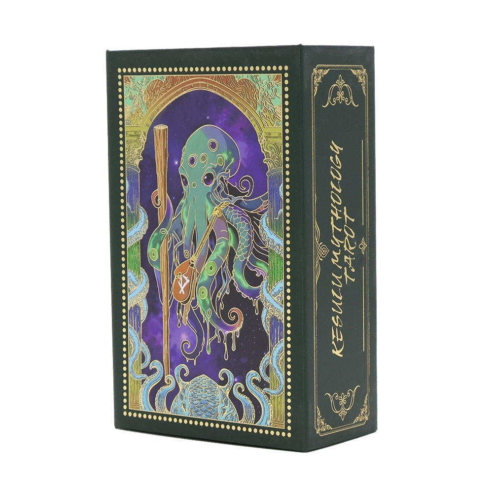 Cthulhu Mythos Gold Foil Tarot Deck — Luxury Waterproof PVC Edition