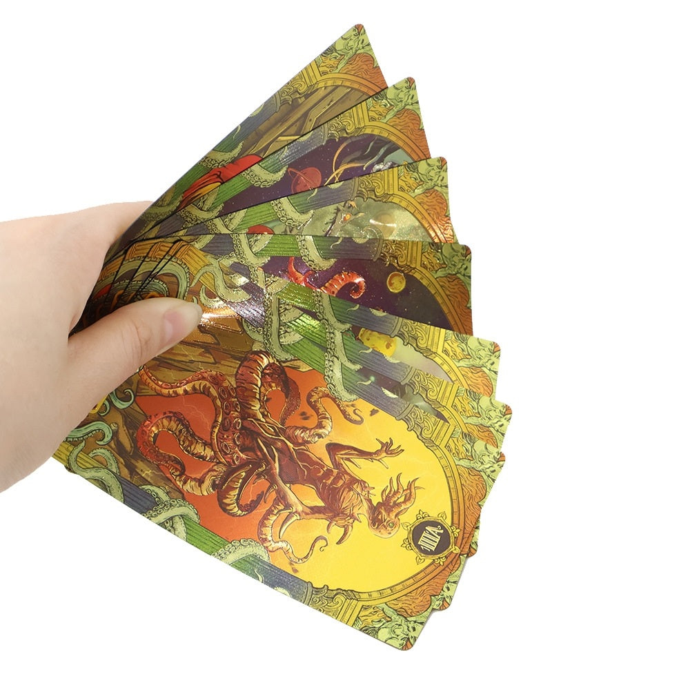 Cthulhu Mythos Gold Foil Tarot Deck — Luxury Waterproof PVC Edition