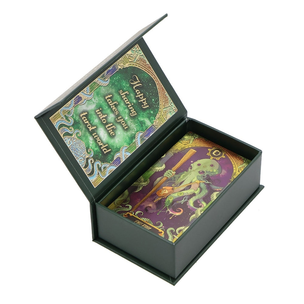 Cthulhu Mythos Gold Foil Tarot Deck — Luxury Waterproof PVC Edition