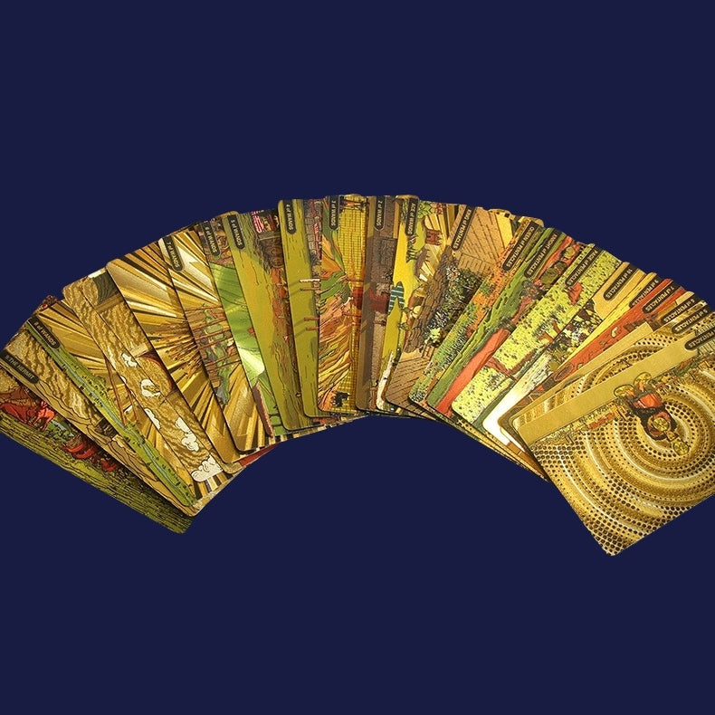 Ethereal Horizon: Panoramic Gold Foil Tarot Deck — Luxurious Rider-Waite-Smith Edition