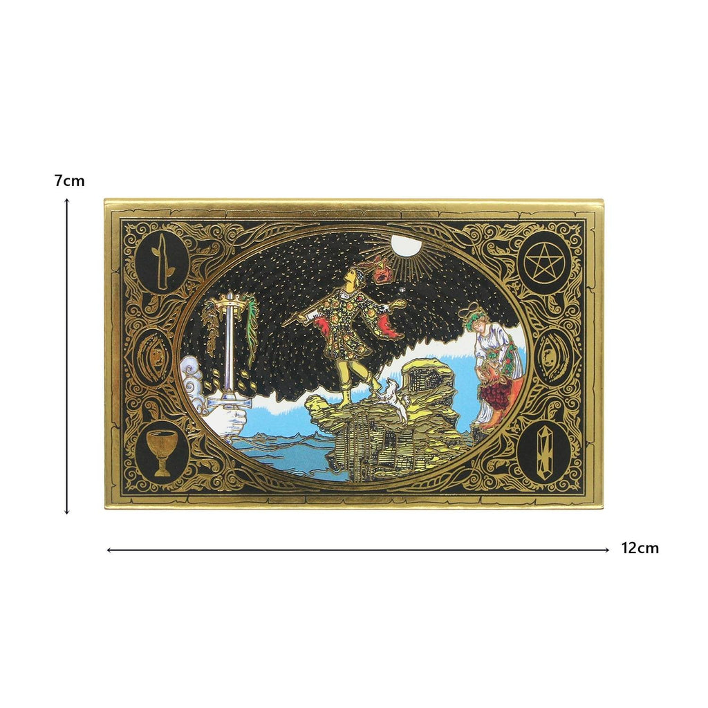 Ethereal Horizon: Panoramic Gold Foil Tarot Deck — Luxurious Rider-Waite-Smith Edition