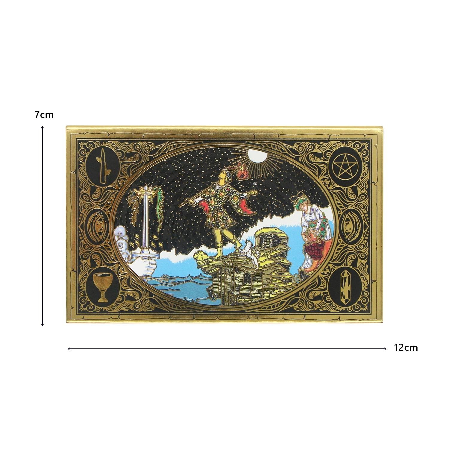 Ethereal Horizon: Panoramic Gold Foil Tarot Deck — Luxurious Rider-Waite-Smith Edition