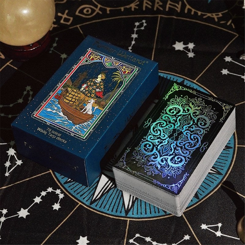 24k Gilded Sovereign: Premium Gold Foil Tarot Deck — Rider-Waite-Smith Edition