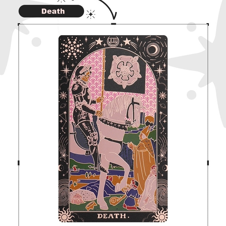 Gold Foil Butterfly Constellation Tarot Deck Rider-Waite-Smith Guidebook Set