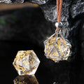 Liquid Core D20 Dice Cage Necklace – Baldur’s Gate 3 Inspired RPG Pendant