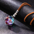 Mystic Eye Dice Cage Necklace: Baldur's Gate 3 Inspired Liquid Core D20 Jewelry