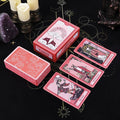 Pink Cosmic Clouds Tarot Deck - Crimson Dream Nebula 78-Card Gilded