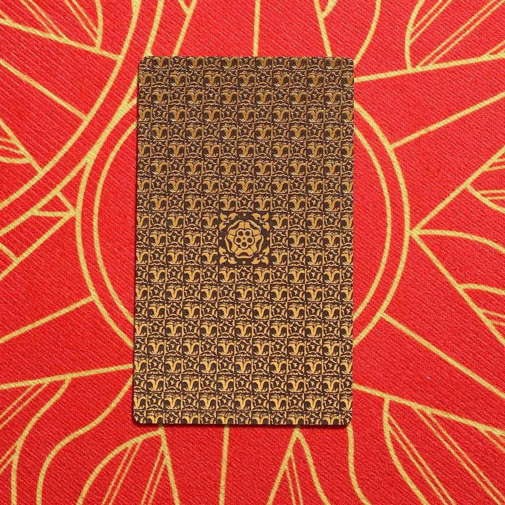Radiant Sunburst Gold Foil Tarot Deck — Luxury Waterproof PVC Set