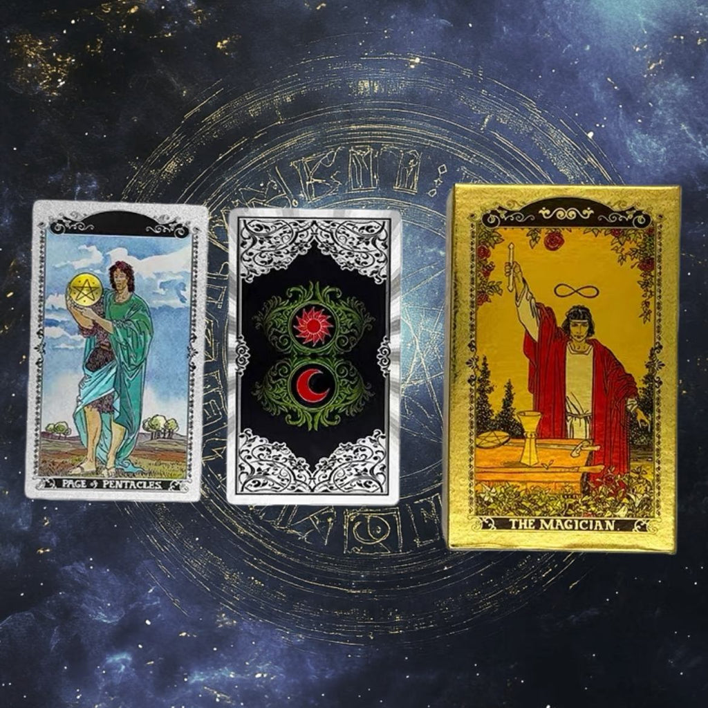 The Magician’s Mandala: Gold Foil Tarot — Luxury Black & Gold Edition