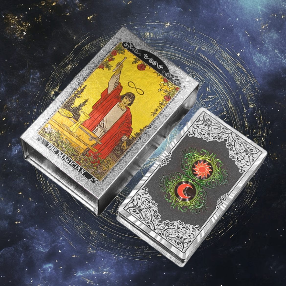 The Magician’s Mandala: Gold Foil Tarot — Luxury Black & Gold Edition