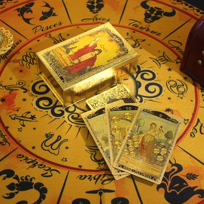 The Magician’s Mandala: Gold Foil Tarot — Luxury Black & Gold Edition