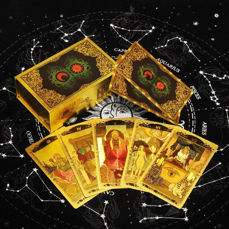 The Magician’s Mandala: Gold Foil Tarot — Luxury Black & Gold Edition