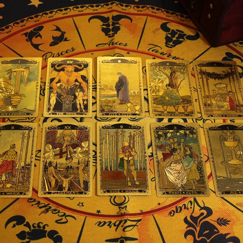 The Magician’s Mandala: Gold Foil Tarot — Luxury Black & Gold Edition