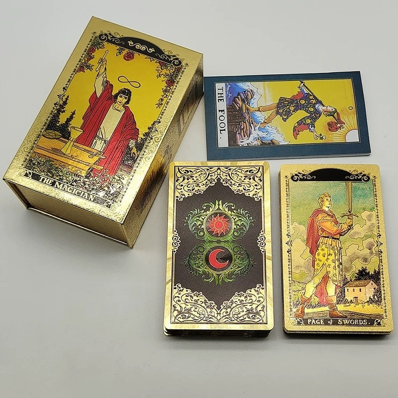 The Magician’s Mandala: Gold Foil Tarot — Luxury Black & Gold Edition